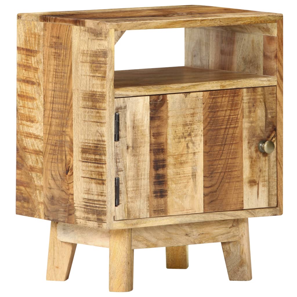 Bedside Table Rough Mango Wood