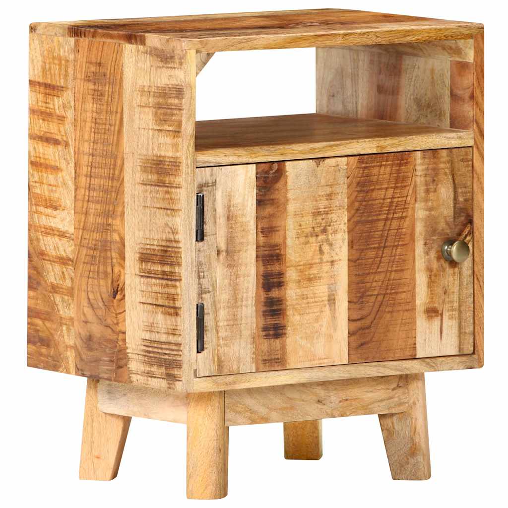 Sideboard Bedside Table Solid Rough Mango Wood Nightstand Bedroom Storage Cabine