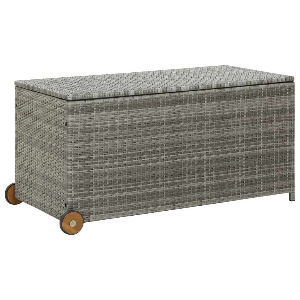 Garden Storage Box Light 120X65X61 Cm Poly Rattan