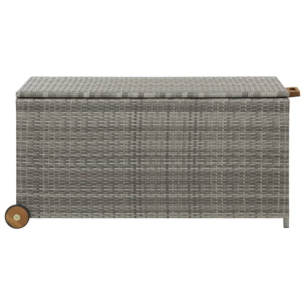 Garden Storage Box Light 120X65X61 Cm Poly Rattan