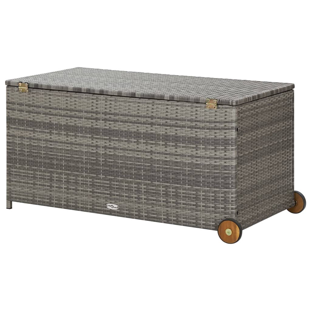Garden Storage Box Light 120X65X61 Cm Poly Rattan