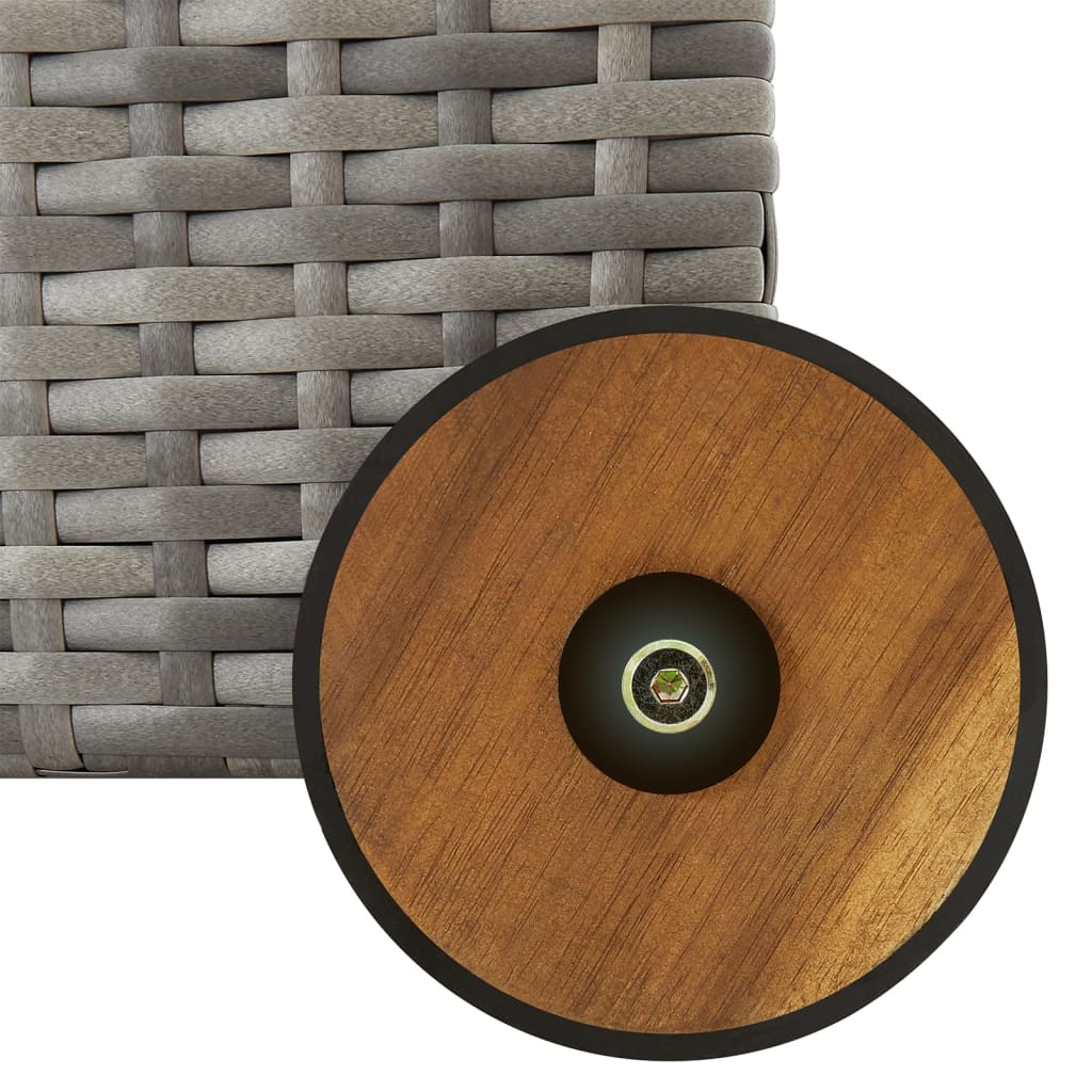 Garden Storage Box Light 120X65X61 Cm Poly Rattan