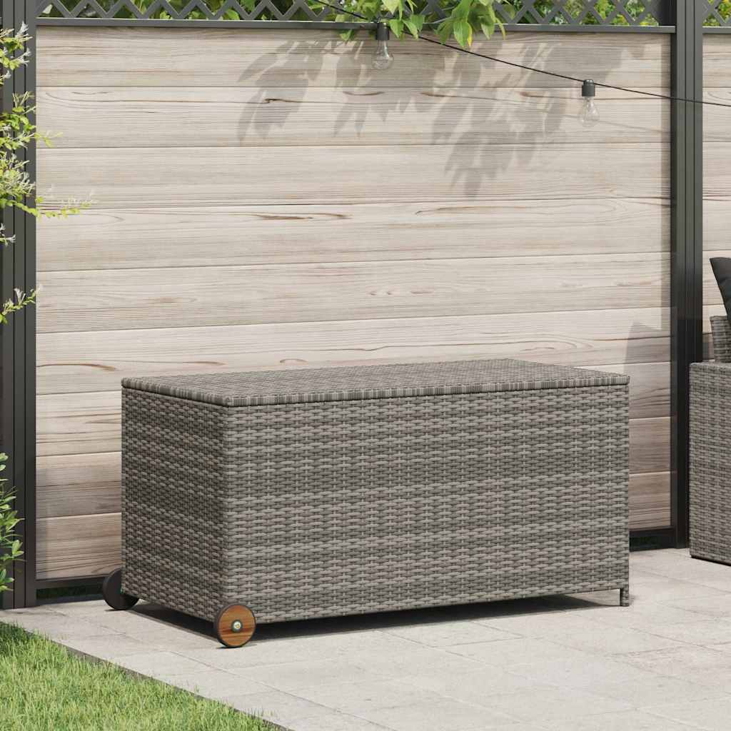 Garden Storage Box Light 120X65X61 Cm Poly Rattan
