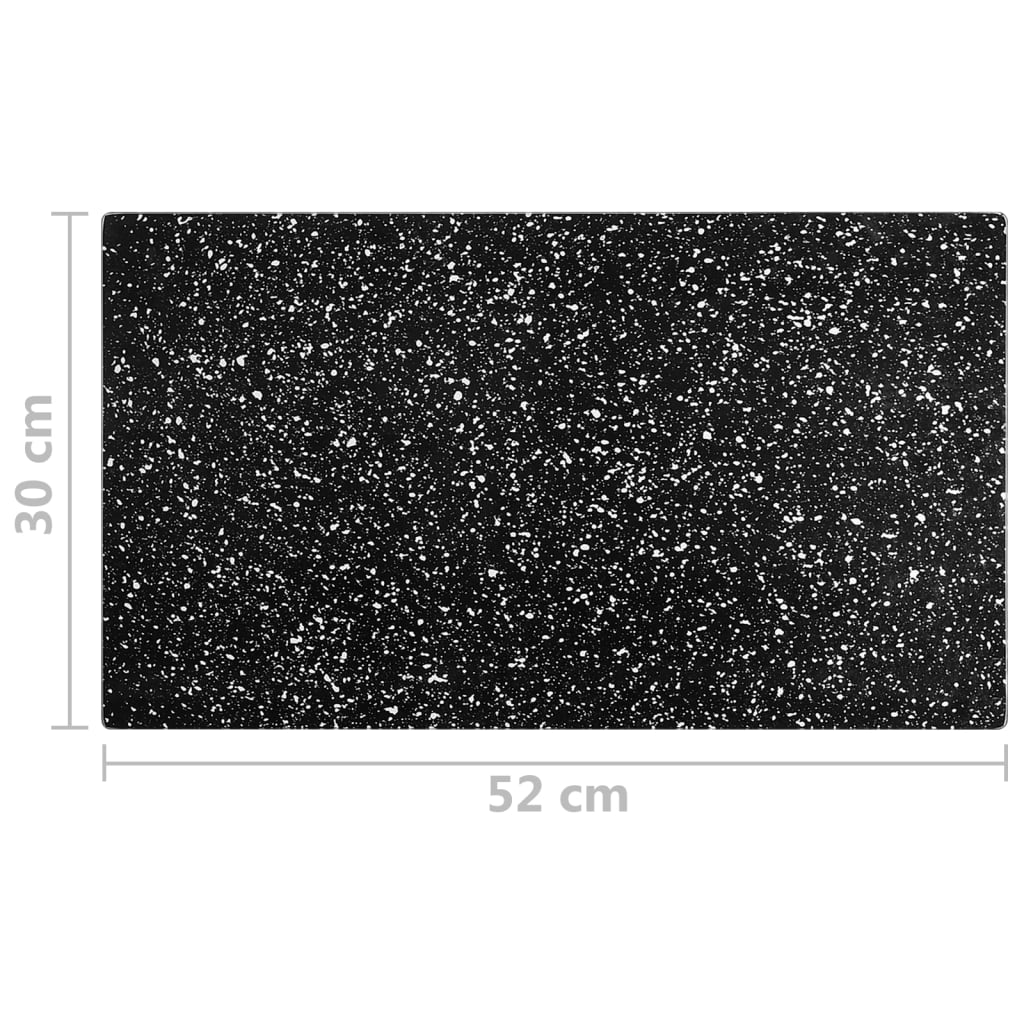 Chopping Boards 2 Pcs With Granite Pattern Tempered Glass