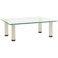 Tv Stand 60X35X17 Cm Tempered Glass