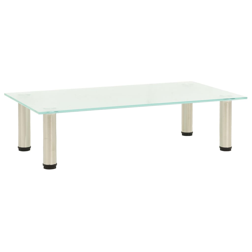 Tv Stand 60X35X17 Cm Tempered Glass