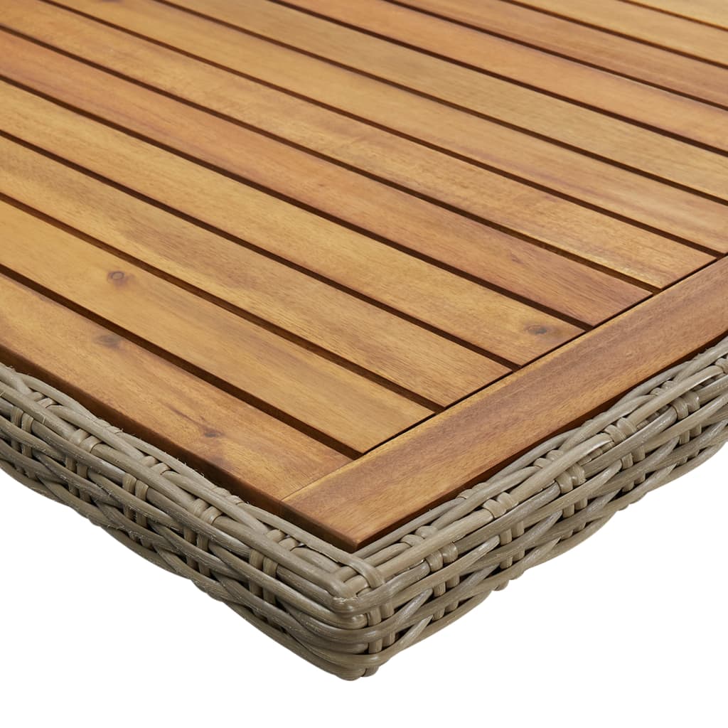 Garden Dining Table 200X100X74 Cm Poly Rattan