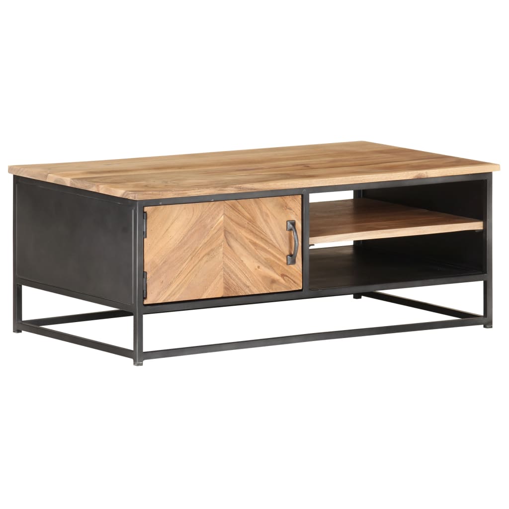 Coffee Table 90X50X35 Cm Solid Acacia Wood
