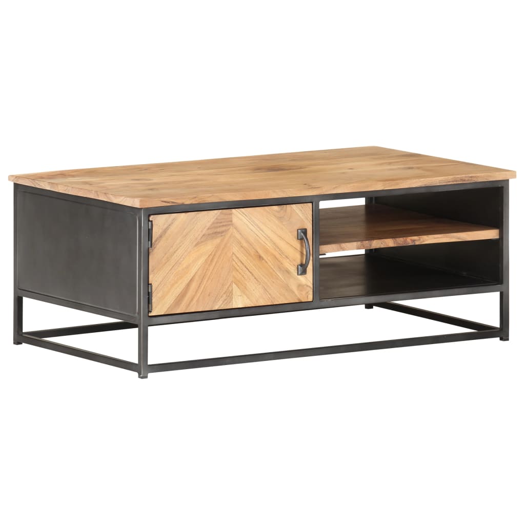 Coffee Table 90X50X35 Cm Solid Acacia Wood