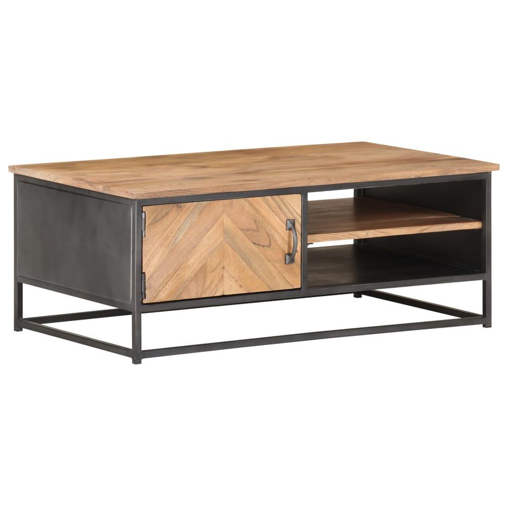 Coffee Table 90X50X35 Cm Solid Acacia Wood