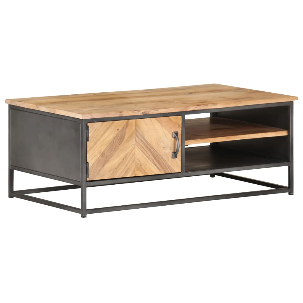 Coffee Table 90X50X35 Cm Solid Acacia Wood
