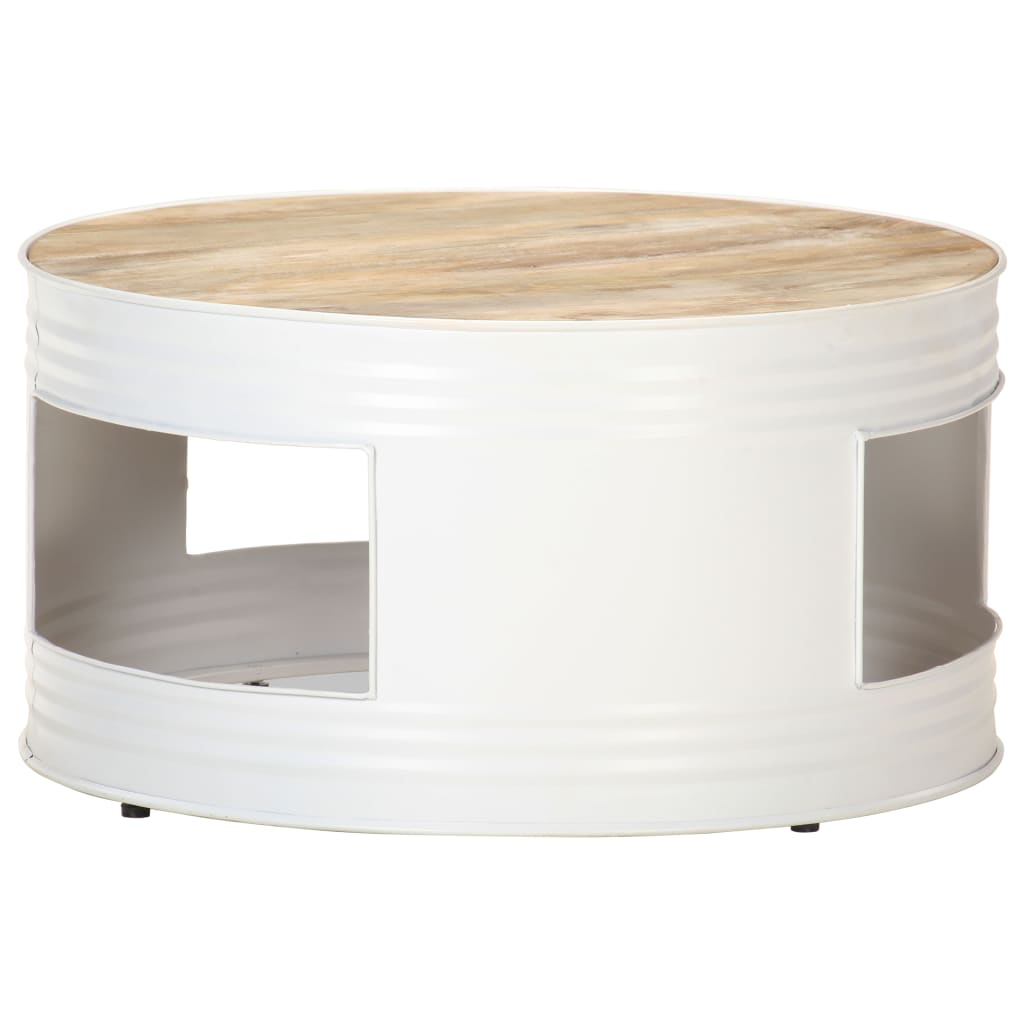 Coffee Table Black 68X Solid Acacia Wood