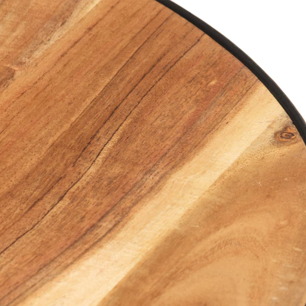 Coffee Table Black 68X Solid Acacia Wood