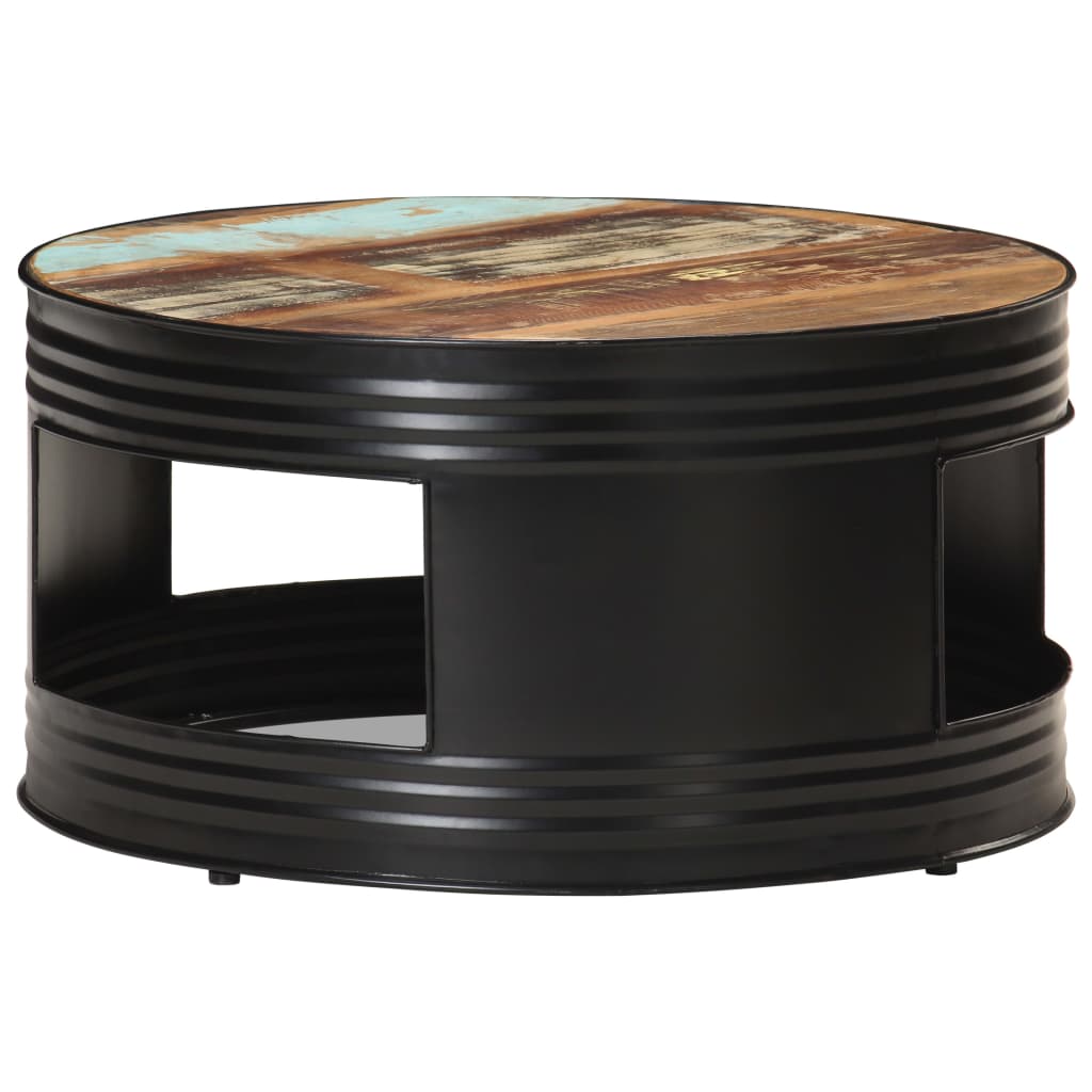 Coffee Table Black 68X Solid Acacia Wood