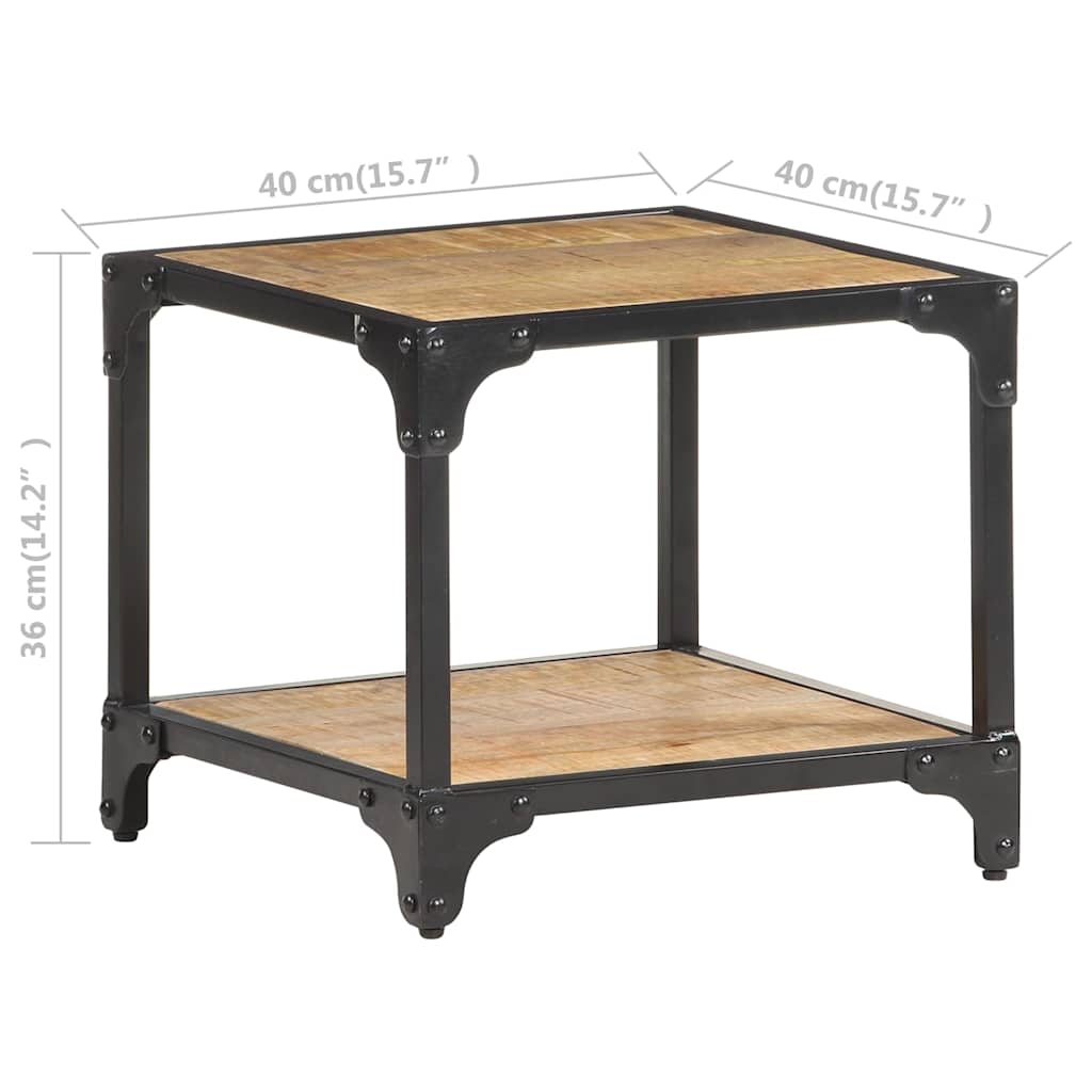 Coffee Table Coffee Table Multicolour Solid Reclaimed Wood + Steel Frame LED Sol
