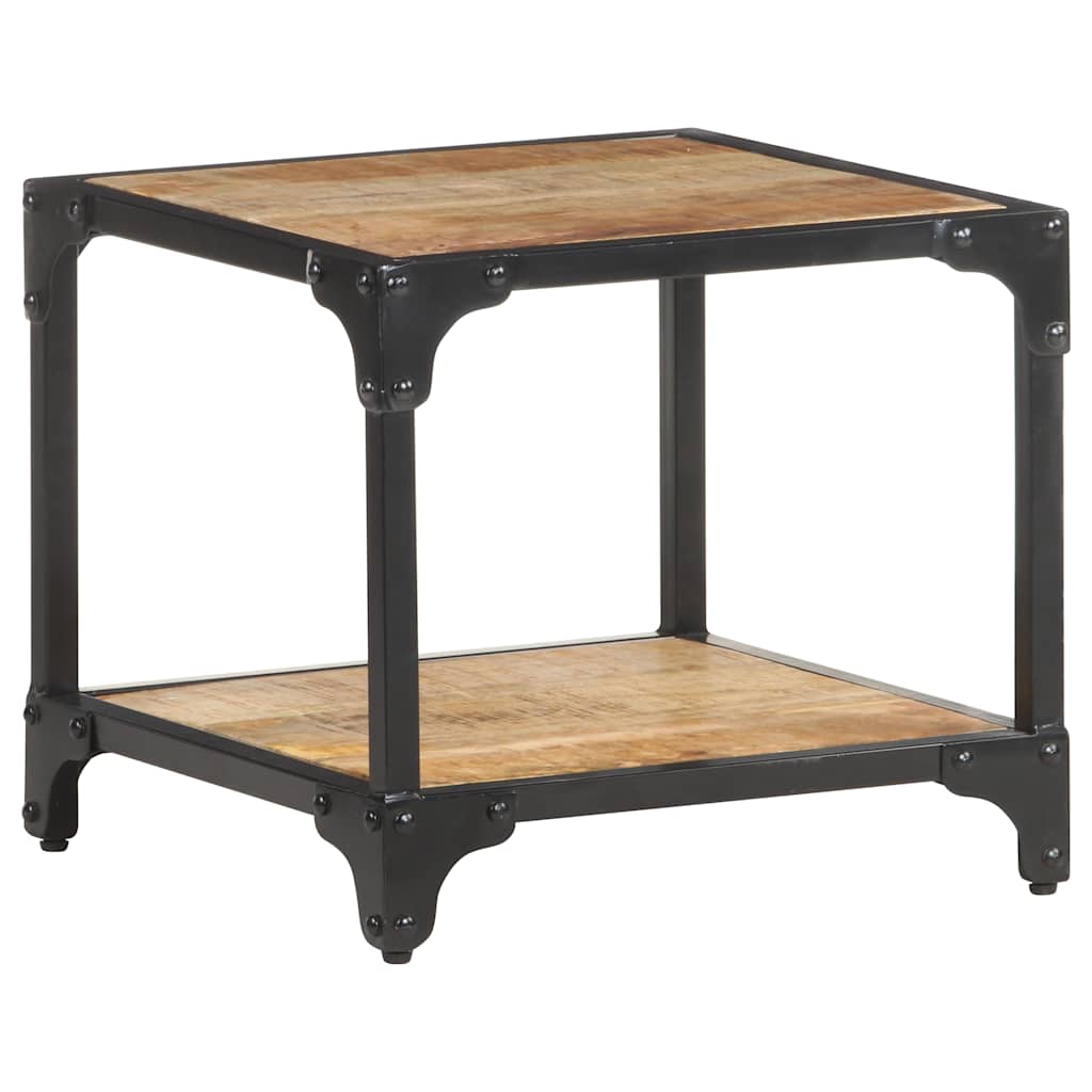 Coffee Table Coffee Table Multicolour Solid Reclaimed Wood + Steel Frame LED Sol
