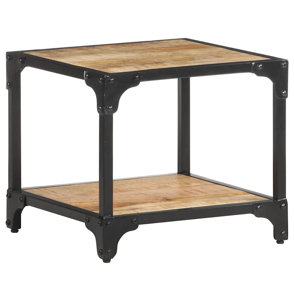 Coffee Table Coffee Table Multicolour Solid Reclaimed Wood + Steel Frame LED Sol