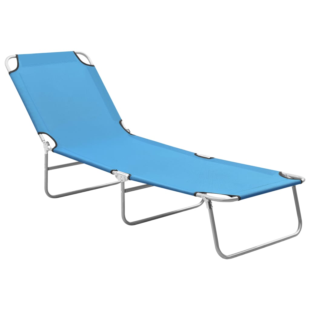Foldable Sunlounger With Adjustable Backrest