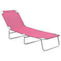 Foldable Sunlounger With Adjustable Backrest