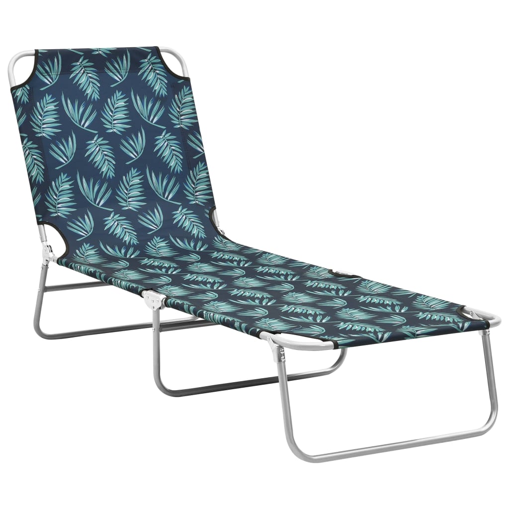 Foldable Sunlounger With Adjustable Backrest