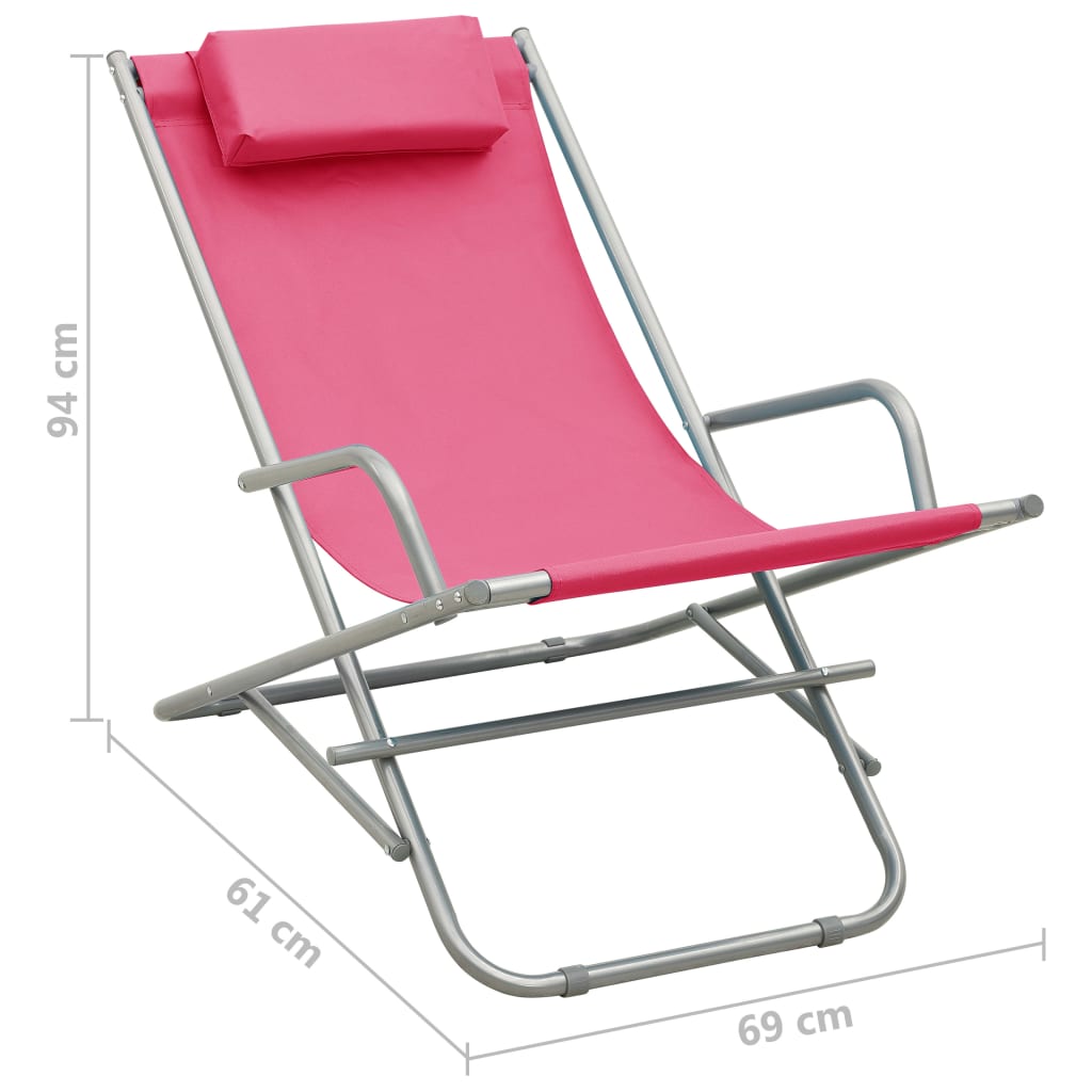 Rocking Chairs 2 Pcs Steel