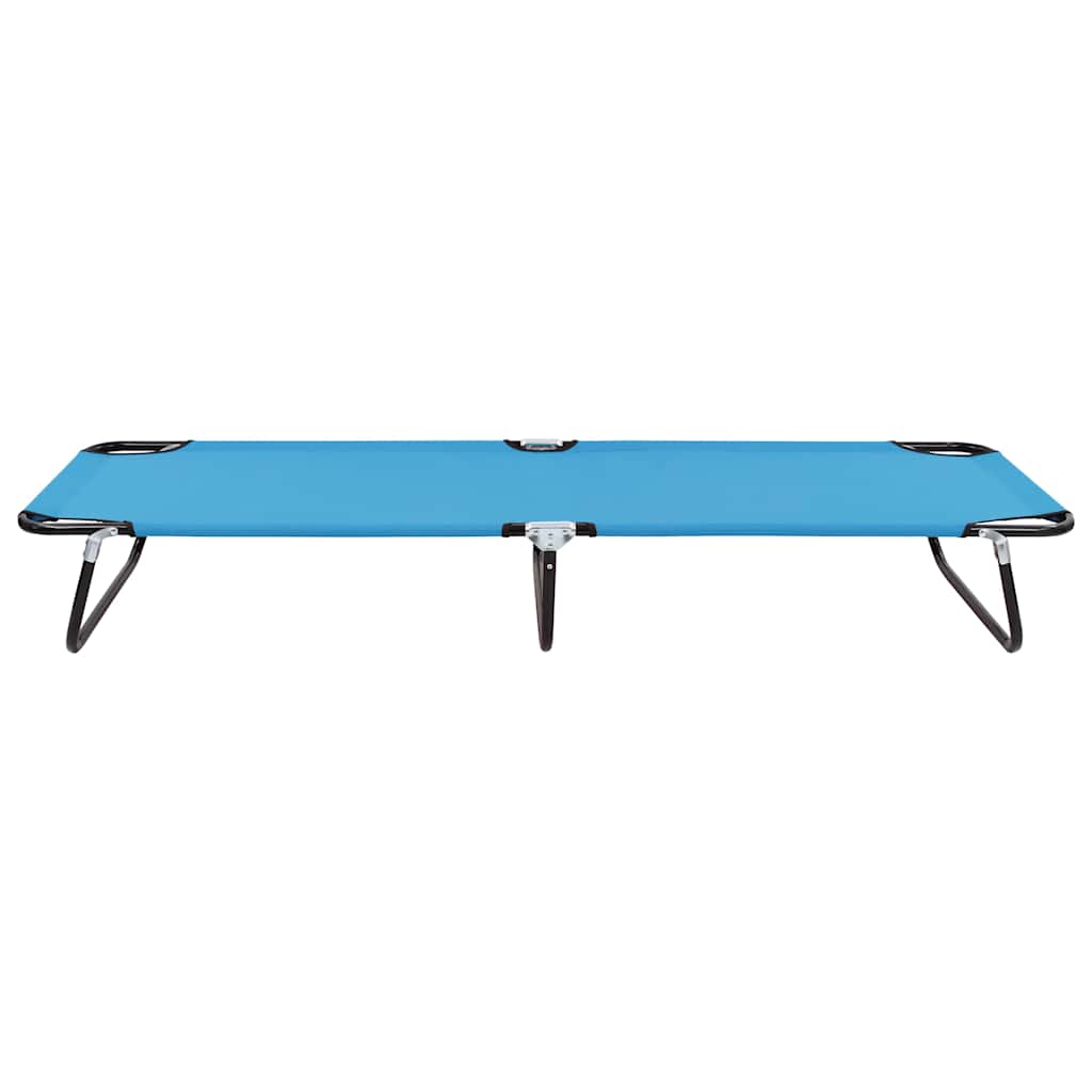Sunloungers Folding Camping Bed Green Steel Sun Lounger Garden Beach Cot Chair 1
