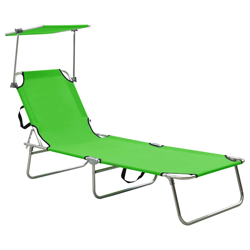 Sunloungers Sun Lounger Recliner Chair Folding Garden Beach Bed Adjustable Canop