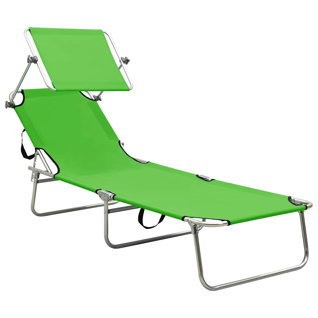 Sunloungers Sun Lounger Recliner Chair Folding Garden Beach Bed Adjustable Canop