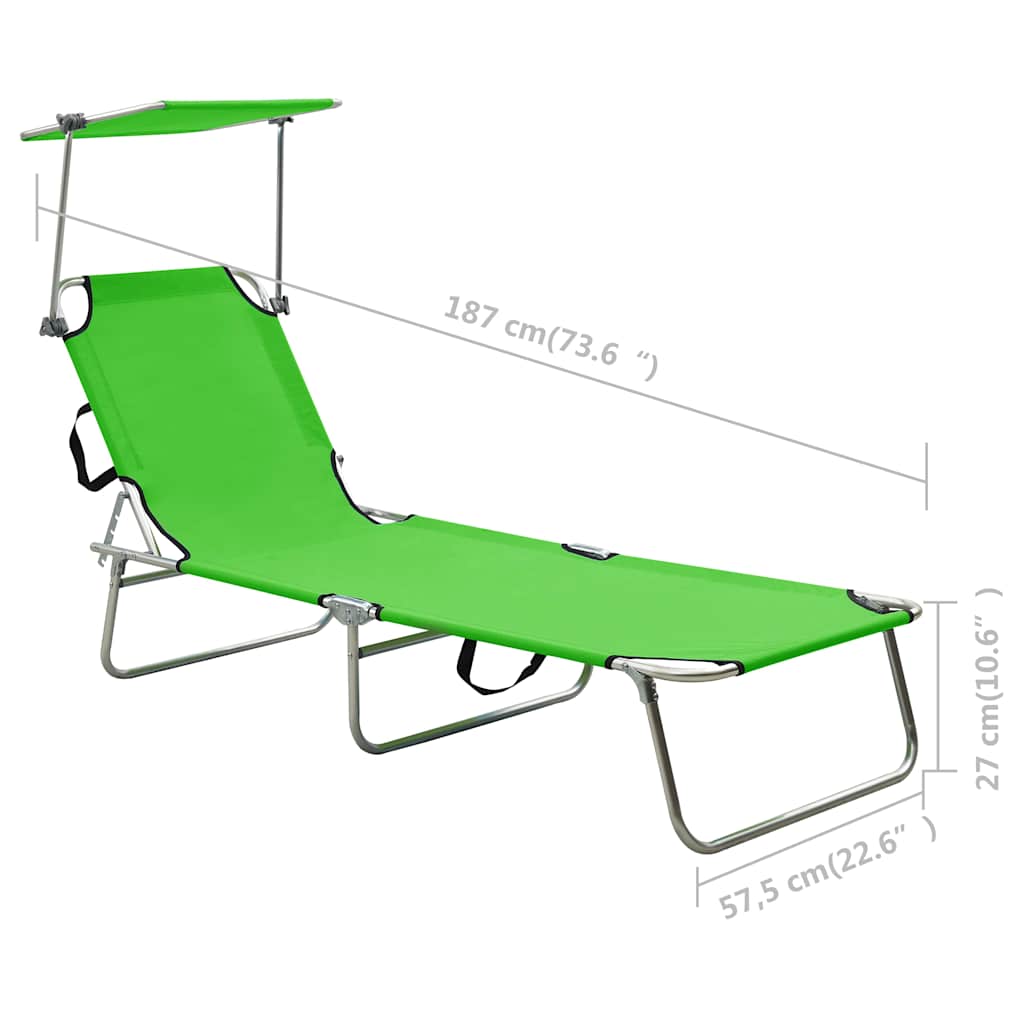 Sunloungers Sun Lounger Recliner Chair Folding Garden Beach Bed Adjustable Canop