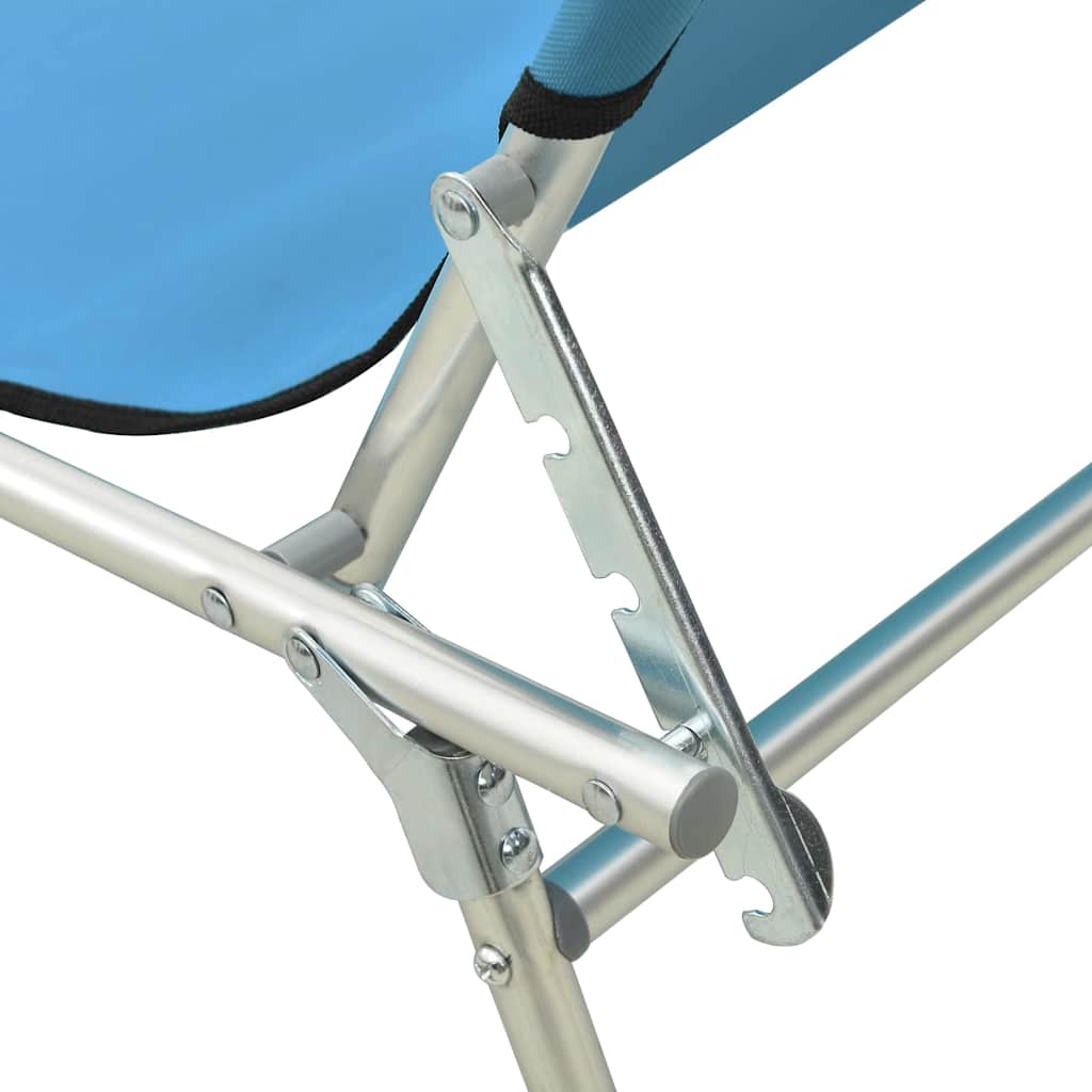 Sunloungers Sun Lounger Recliner Chair Folding Garden Beach Bed Adjustable Canop