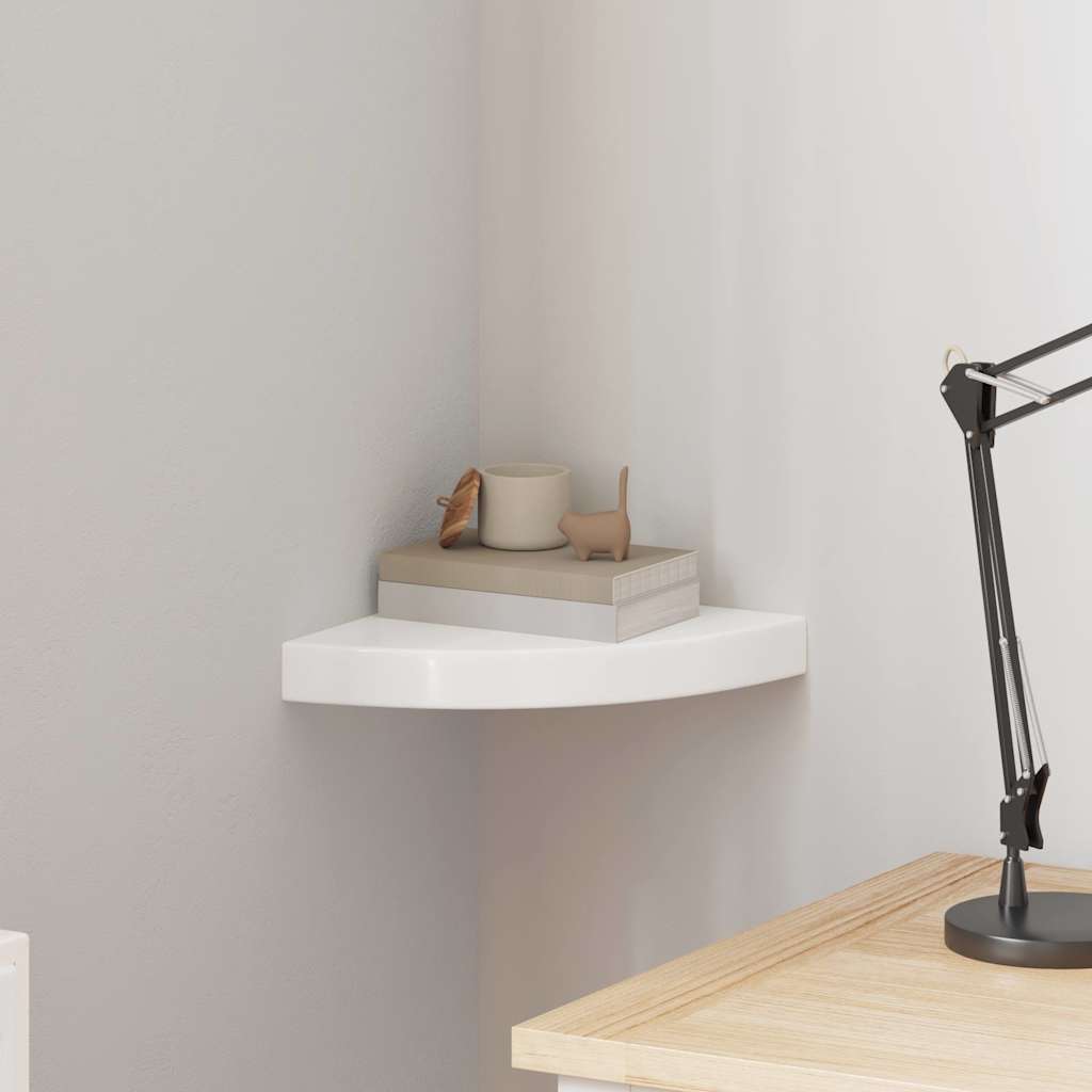 Floating Corner Shelves 4 Pcs MDF