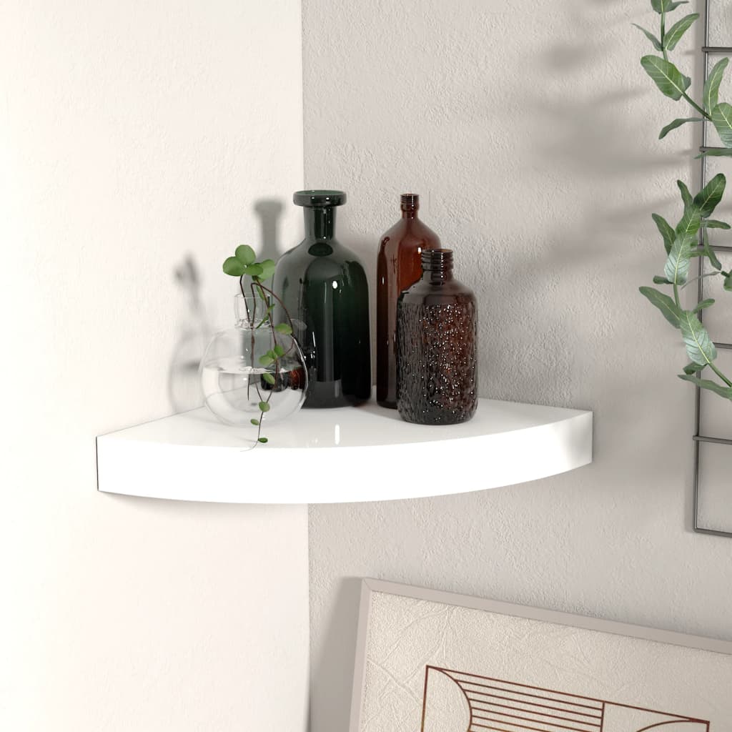 Floating Corner Shelves 4 Pcs Mdf