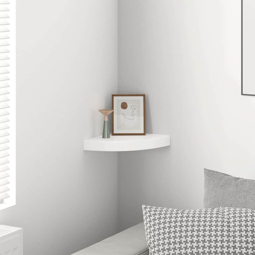 Floating Corner Shelves 4 Pcs MDF