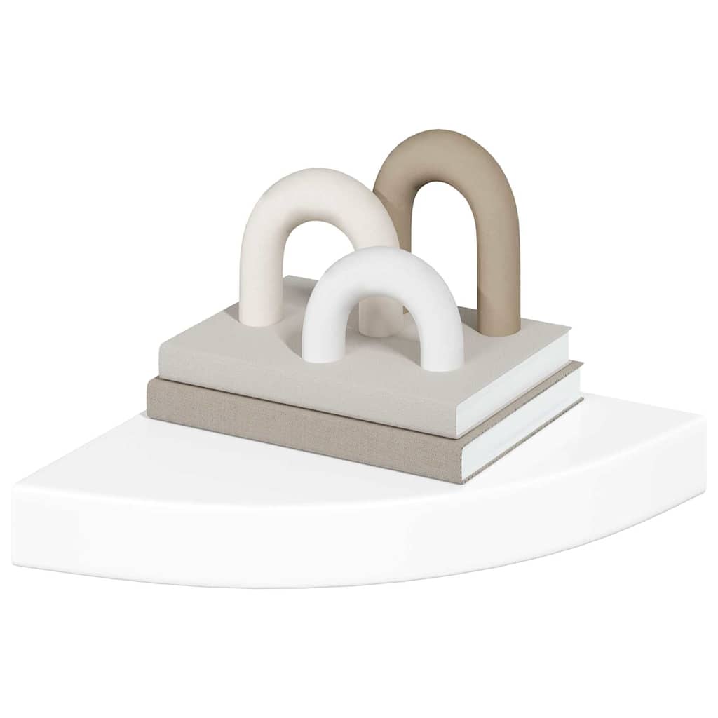 Floating Corner Shelves 4 Pcs MDF