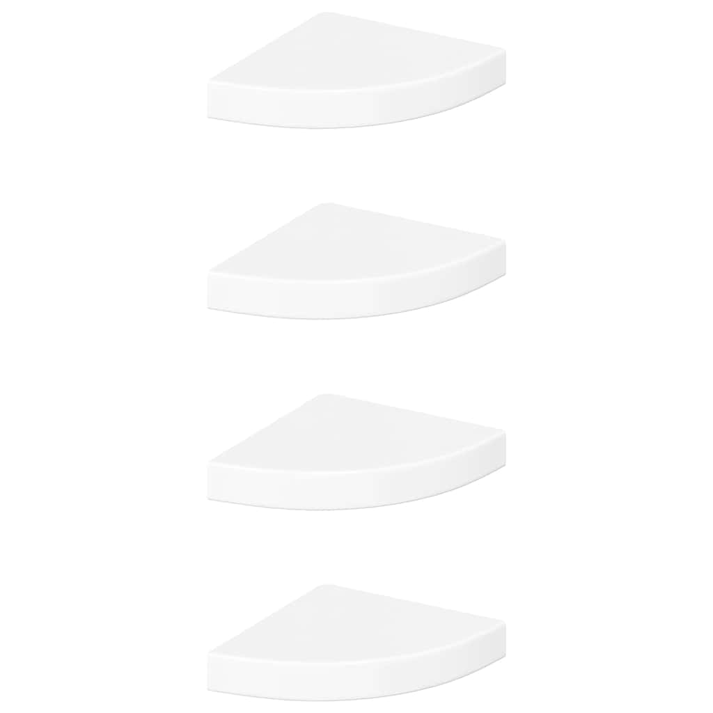 Floating Corner Shelves 4 Pcs MDF