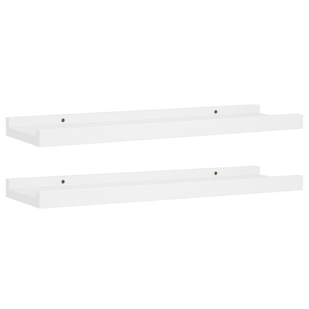 Picture Frame Ledge Shelves 2 Pcs Mdf