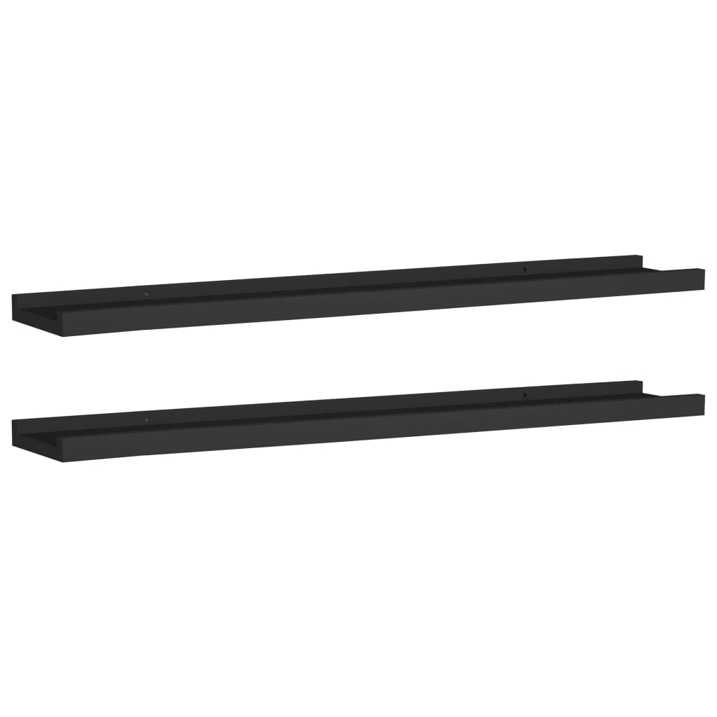 Picture Frame Ledge Shelves 2 Pcs Mdf