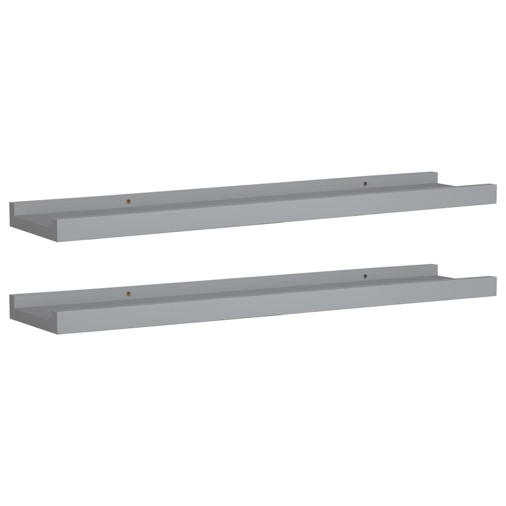 Picture Frame Ledge Shelves 2 Pcs Mdf
