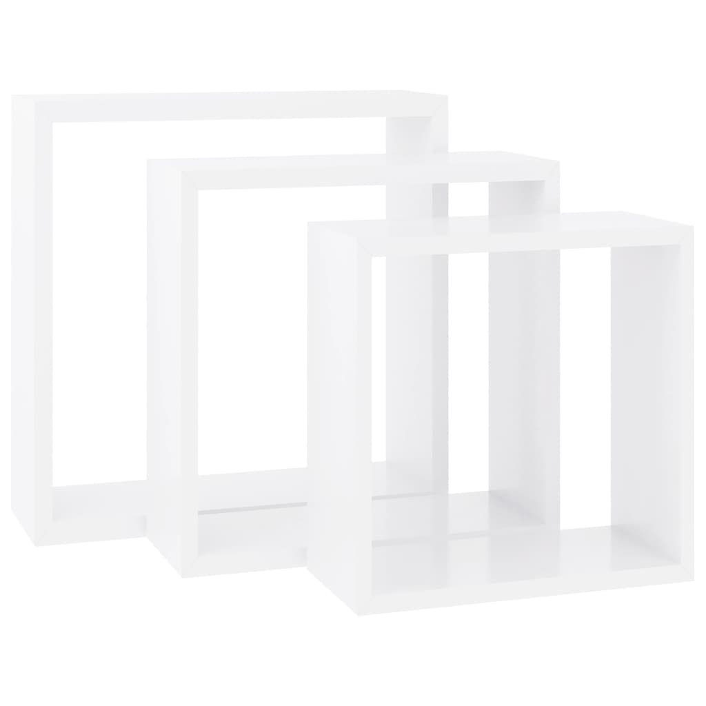 Wall Cube Shelves 3 Pcs Mdf