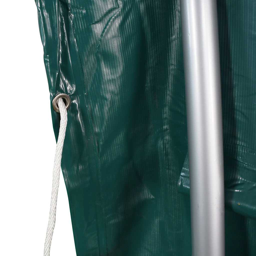 Gazebo Livestock Shelter Tent 3.7x3.7m Green PVC Animal Field Storage Canopy