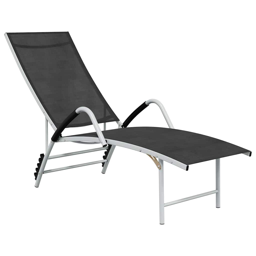 Sunloungers Aluminium Sun Lounger Recliner Cream Garden Patio Pool Chair Adjusta