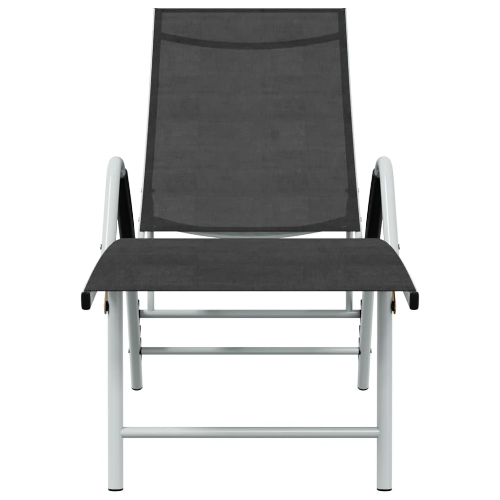 Sun Lounger Textilene And Aluminium