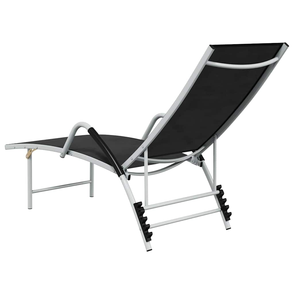 Sunloungers Aluminium Sun Lounger Recliner Cream Garden Patio Pool Chair Adjusta