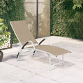 Sun Lounger Textilene And Aluminium