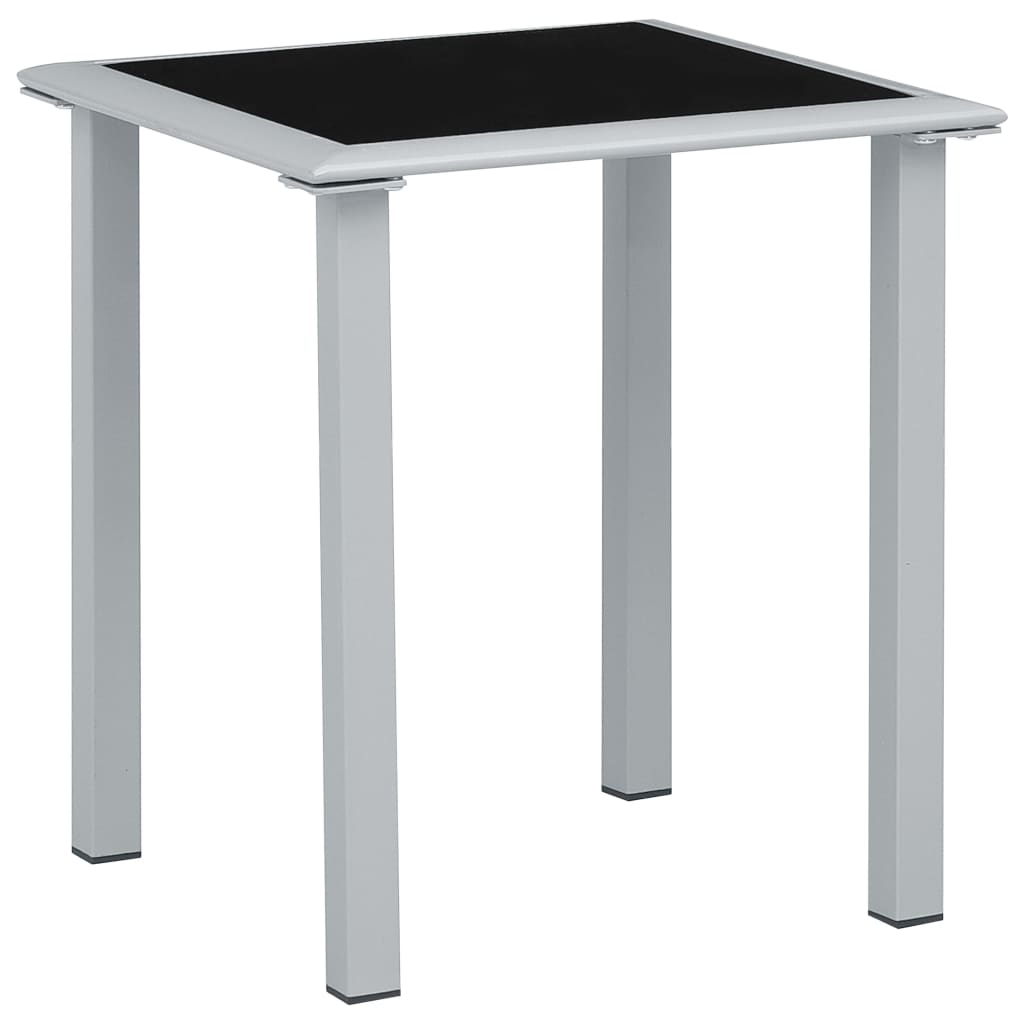 Sun Loungers 2 Pcs With Table Aluminium Taupe