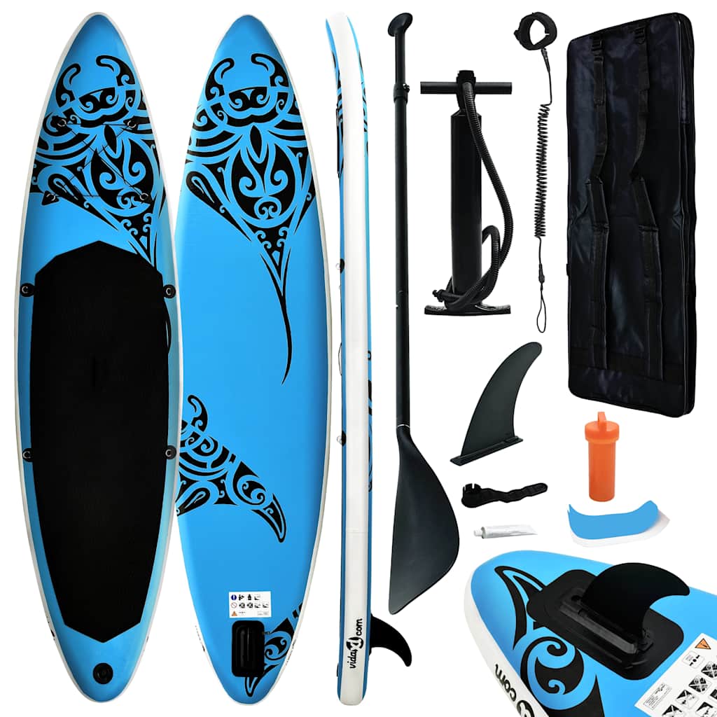 Paddleboards Inflatable Stand Up Paddleboard Set green blue black PVC EVA 305 cm