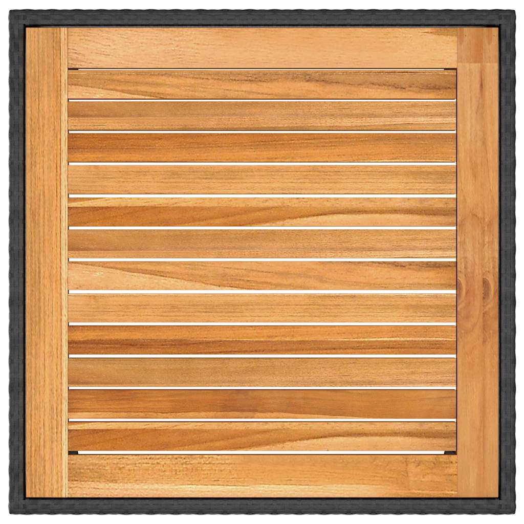 Garden Table Poly Rattan Acacia Wood - Model 310572