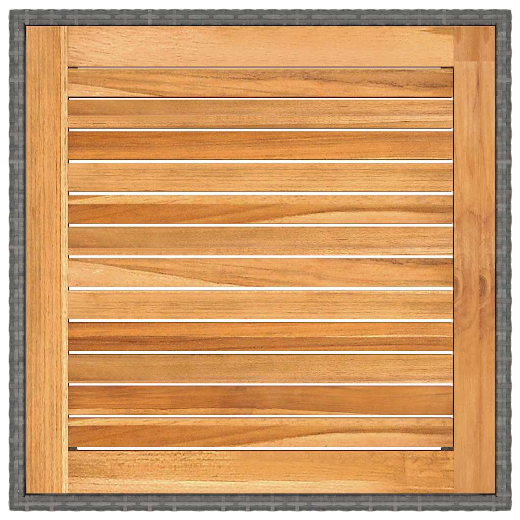 Garden Table Poly Rattan Acacia Wood - Model 310572