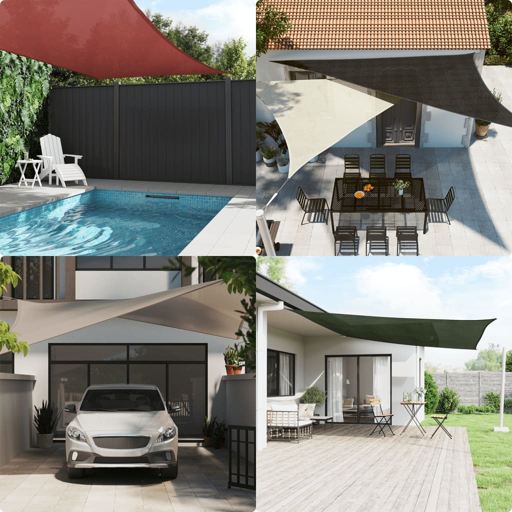 Sunshade Sail 160 G/M² Blue 2X3.5 M Hdpe