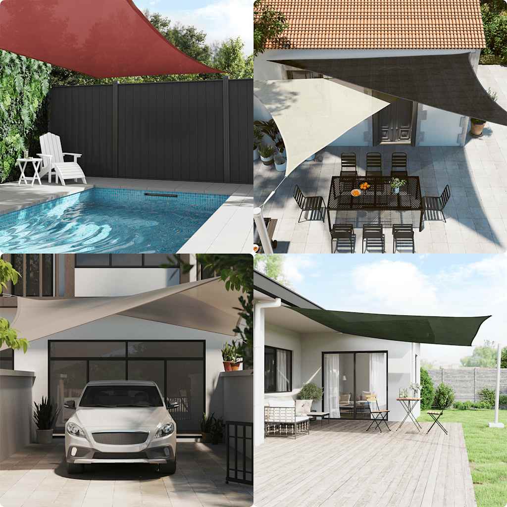 Sunshade Sail 160 G/M² Red 3.6X3.6 M Hdpe
